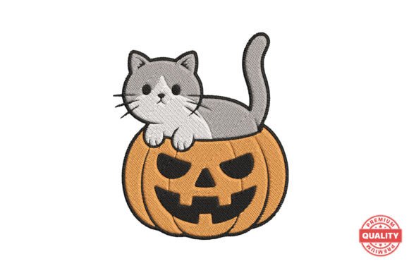 Cat in Pumpkin Embroidery Design Review