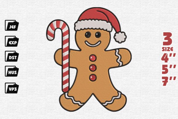 Cute Christmas Gingerbread Man with Candy Cane Review