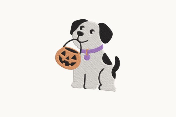 Dog with Pumpkin Halloween Embroidery Review