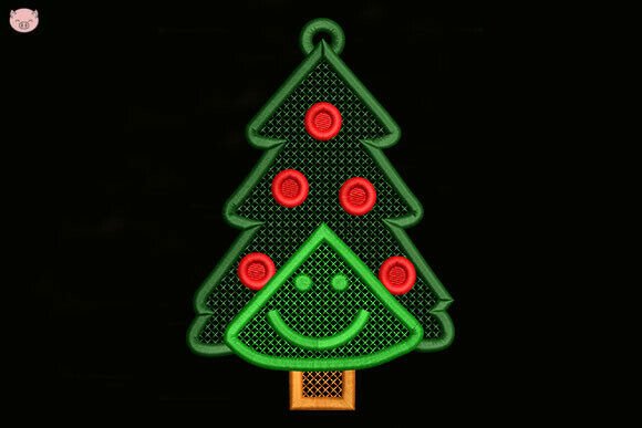 Earring Christmas Tree Embroidery Review