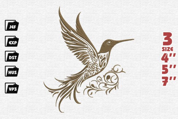 Elegant Ornate Hummingbird Embroidery Review