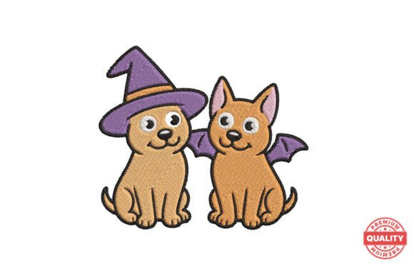 Halloween Puppy Duo Embroidery Design Review