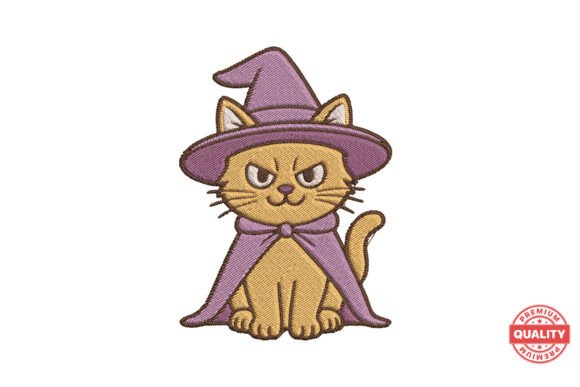 Halloween Witch Cat Embroidery Review