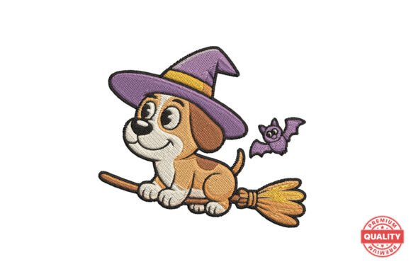 Halloween Witch Puppy Embroidery Design Review