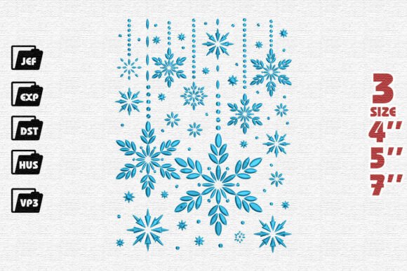 Hanging Snowflakes Embroidery Pattern Review