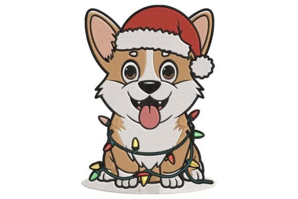 Happy Christmas Corgi Embroidery Design Review