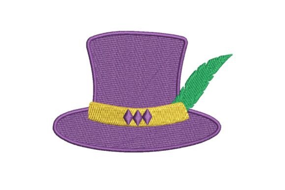 Mardi Gras Top Hat Embroidery Design Review