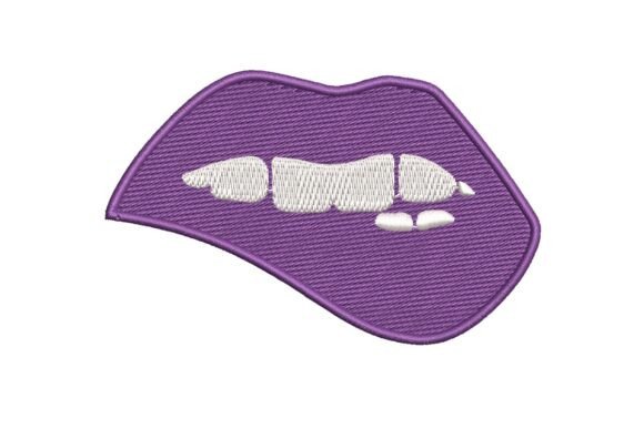 Pop Art Lip Bite Embroidery Design Review