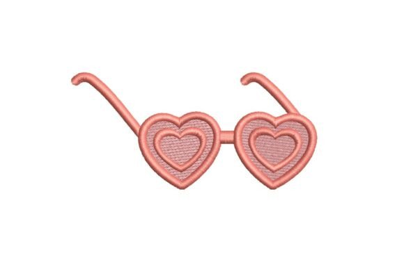 Retro Heart-Shaped Glasses Embroidery Design Review