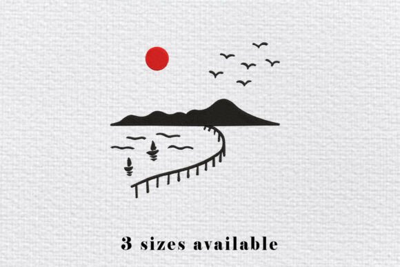 Seaside Sunset Embroidery Design File Review