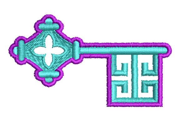 Vintage Key Embroidery Design Review